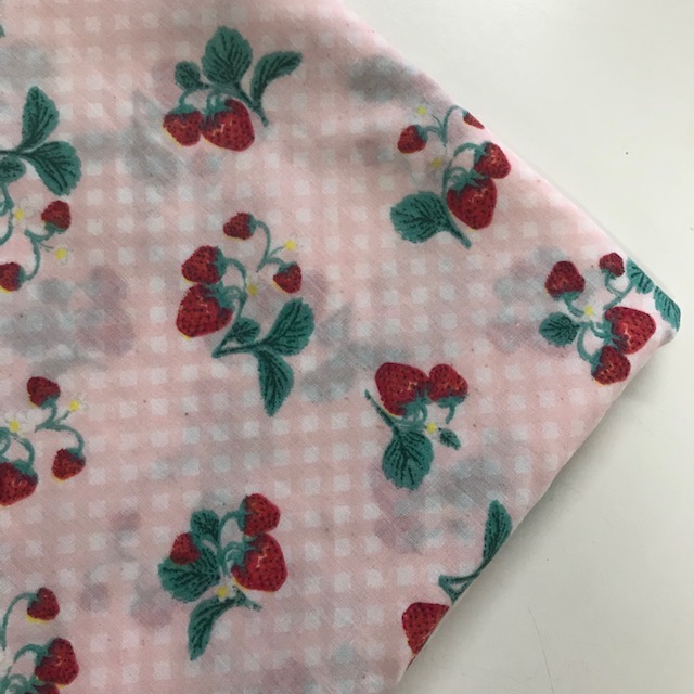 TABLECLOTH, Strawberry Pink Check 98cm Square